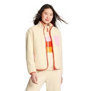 NWT Lego X Target Cream Sherpa Jacket. Size Small